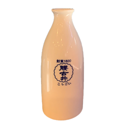 Traditional white ceramic Koshigoi Tokurri Sake Pot 160ml